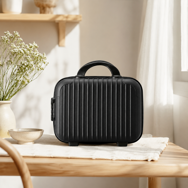 2026 New Style PP Hard Shell Lightweight Zipper Closure Suitcase Attachable Professional Travel Makeup Vanity Case for Women