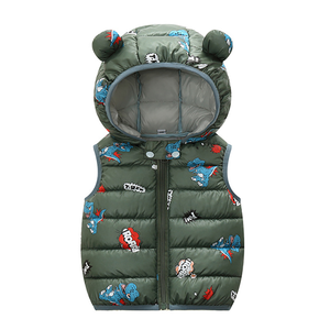 Nouveau Bébé Fille Manteau D'hiver À Capuche Vers Le Bas Gilet Enfants Gilet Avec Oreille Enfants Vêtements Chauds Garçon Filles Veste <span class=keywords><strong>Sans</strong></span> Manches Outwear - Product Image 6