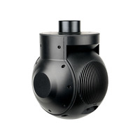 UA40T-35 40X Zoom EO IR Dual Sensor 2- Gimbal Aluminium Alloy UAV Payload dengan Pelacakan AI