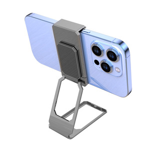 Nuevo Soporte Plegable Económico para iPhone con Rotación de 360°, Clip Magnético Ajustable de Metal, Soporte Plegable para Teléfono, Soporte para Teléfono de Coche - Product Image 1