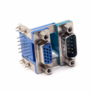 Dsub 9 + 15 pin Dsub lắp ráp metalized nhựa chasis Núi Hàn cho PCB - Product Image 3