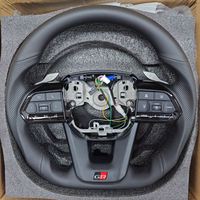 Volant sport en cuir pour Toyota Land Cruiser LC79 LC76 LC70 LC300 2008-2021, style GR Sport, noir