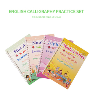 Chìm ma thuật tái sử dụng copybook cho trẻ em trẻ em của tiếng Anh thành phần đào tạo rãnh giấy viết thực hành cuốn sách - Product Image 5