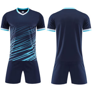 Ensemble d'uniformes de football unisexe personnalisé, respirant, en polyester, maillot, short, chaussettes, séchage rapide, élastique, style <span class=keywords><strong>NBA</strong></span>, design réversible, 100% - Product Image 2