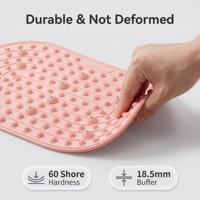 Tapis de massage des pieds pour débloquer les méridiens, gel liquide TPE extra épais, coussin d'acupression pour la circulation sanguine et la récupération