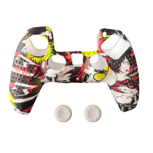 ที่มีสีสัน2022ซิลิโคนฝาครอบป้องกันสำหรับ PS5 <span class=keywords><strong>Playstation</strong></span> 5อุปกรณ์เสริมควบคุมกรณียางสำหรับ PS5นิ้วหัวแม่มือจับเชลล์ - Product Image 3