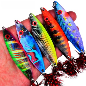 Leurre Cuillère SNEDA Long Cast en Forme de S, Imprimé Vibrant, Appât Vibrant Multi-Profondeur, Finition Métallique Réaliste pour des Frappes au Bar à Effet Optimal - Product Image 3