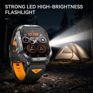 Smartwatch tattico K72 con display AMOLED, GPS a doppia banda, bussola, oltre 170 modalità sportive, smartwatch resistente per uomo - Product Image 2