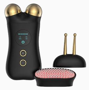 Alat Kecantikan Pribadi Wellon 3-in-1 LCD Perawatan Mata Pengurang Kerutan Terapi Cahaya Pijat Roller Kulit Wajah ABS Stainless - Product Image 2