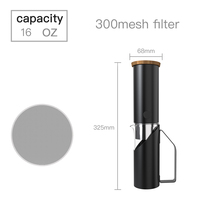 Cafetière à froid en céramique DHPO, ensemble café et thé, portable, minimalisme scandinave, 500 ml, facile à nettoyer, cadeau de Noël