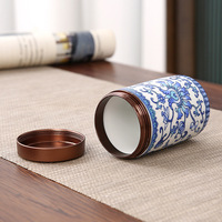 Boîte à thé en céramique émaillée, pot hermétique pour thé aux fleurs et fruits secs, conteneur hermétique, pour la maison et les voyages, portable, pour le stockage des aliments, 70 ml