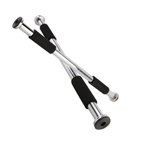 Barre de traction horizontale pour équipement de gymnastique Wavar pour porte avec barre de traction en acier de couleur noire Lat Pull Down