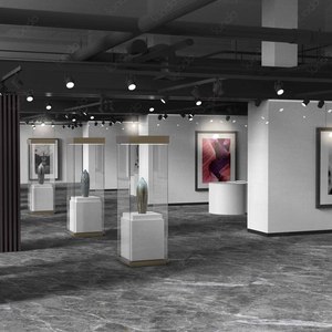 SUNDO museo arte <span class=keywords><strong>accademia</strong></span> espositiva vetrina vetro temperato legno illuminazione a LED per museo negozio di cosmetici centro commerciale di lusso - Product Image 2