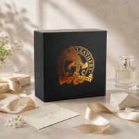 Boîte cadeau personnalisée en carton rigide avec impression sur mesure, logo, impression UV sélective et estampage à chaud