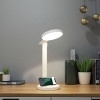 Lampe de bureau LED pour étudiants, protection des yeux, pliable, réglable, design moderne, commande tactile, lampe de lecture USB avec fonction DIY