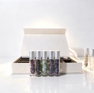 Juego de Regalo Ecológico de Piedras de Cristal de <span class=keywords><strong>7</strong></span> Chakras OEM, Kit de Aromaterapia de Cristal Natural con Diseño Moderno para Meditación y Bienestar - Product Image 2
