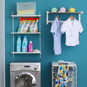 Treo Tường Modular Phòng Khách Lưu Trữ Kệ Tủ Quần Áo Kệ Hệ Thống Kim Loại Lưu Trữ Tổ Chức Lưu Trữ Tường Kệ - Product Image 3