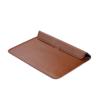 Housse pour ordinateur portable multifonctionnelle portable en cuir PU de 15,6 pouces, style enveloppe pliable, sac pour tablette iPad, housse pour Macbook