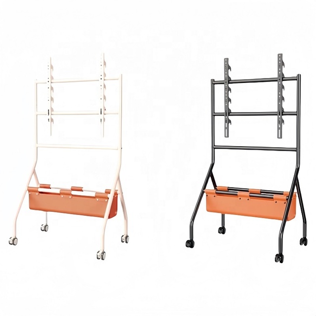 YSTC-07 Adjustable Height Mobile TV Stand Plasma LCD TV Trolley Cart with Wheels for 32-70 Inches
