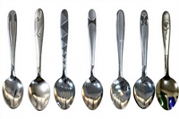 Ensemble de couverts en acier inoxydable sablé, prix d'usine, cuillères et fourchettes, vente en gros, couverts occidentaux pour les marchés africains