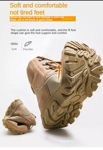Nouveau design Bottes de combat marron respirantes et légères pour hommes Bottes tactiques supérieures - Product Image 3