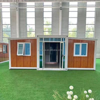 Maisons modulaires préfabriquées en structure acier moderne, résistantes aux tremblements de terre, prêtes à l'emploi pour les centres commerciaux et les parcs