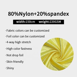 Cổ Rất Nhiều Long Lanh Bạc Phản Quang Sequin Kim Loại Lá 4 Cách Căng Nylon Spandex Vải Mặc Bikini Trượt Băng Quần Áo Bơi Vải - Product Image 3