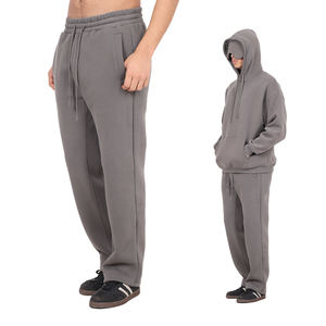 Pantalones Casuales de Hip Hop para Hombre, 350 g/m², Pantalones Deportivos Holgados, Pantalones Rectos de Forro Polar, Pantalones con Logotipo Personalizado - Product Image 2