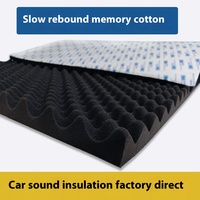 Espuma viscoelástica de rebote lento con adhesivo 3M 9448A - Espuma absorbente de sonido antirruido para automóviles y estudios caseros - Ecológica