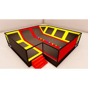 2024 novo design de equipamento de playground interno para crianças tipo trampolim comercial grande de venda quente para crianças