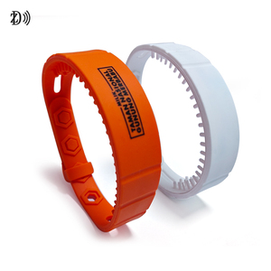 Özelleştirilmiş gelişmiş ayarlanabilir yumuşak silikon kauçuk hastane bilezik hastaları takip UHF RFID bileklik - Product Image 1