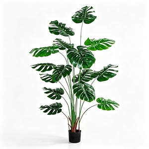 <span class=keywords><strong>Plantes</strong></span> artificielles en plastique Monstera en gros <span class=keywords><strong>pour</strong></span> la <span class=keywords><strong>d</strong></span>écoration intérieure et extérieure, <span class=keywords><strong>d</strong></span>écoration de Pâques <span class=keywords><strong>pour</strong></span> la maison - Product Image 1