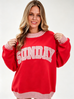 Sweatshirt Wanita Oversize Mockneck Gaya Asimetris Cetak 3D Puff Bahan Katun Fleece Pullover Jumper Atasan Kasual