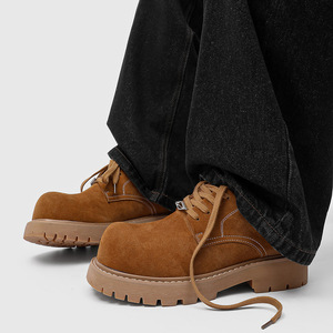 Zapatos Derby Retro Extra Grandes para Hombre 2026, Botas de Trabajo Amarillas de Suela Gruesa con Plataforma, Zapatos de Lujo de Diseñador para Ir al Trabajo - Product Image 5