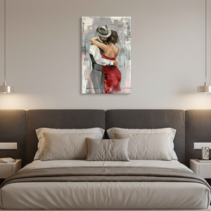 Peinture à l'huile de <span class=keywords><strong>couple</strong></span> dansant en gros, peinture romantique, art mural fait main, <span class=keywords><strong>couple</strong></span> amoureux, décoration intérieure - Product Image 1