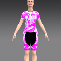 HIRBGOD femmes vitesse Tri costume avec manches courtes vitesse vélo ensemble Aero Fit adapté pour la course meilleur 3D Pad femme cyclisme une pièce