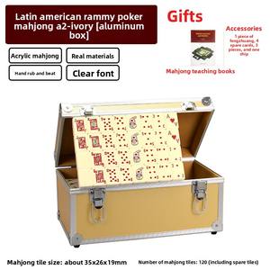 <span class=keywords><strong>Cartas</strong></span> <span class=keywords><strong>de</strong></span> Póker, <span class=keywords><strong>Rummy</strong></span> y Mahjong Latinos, Juego Portátil Premium, Entretenimiento Clásico <span class=keywords><strong>de</strong></span> Estrategia para Fiestas Familiares y Viajes, Kits <span class=keywords><strong>de</strong></span> <span class=keywords><strong>Cartas</strong></span> <span class=keywords><strong>de</strong></span> Juego - Product Image 5