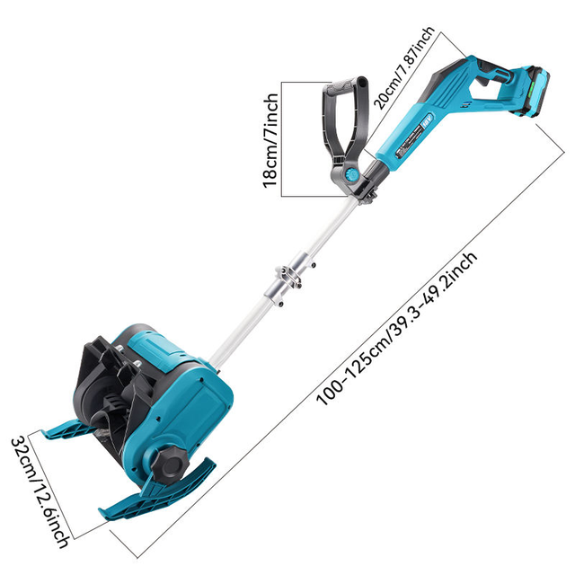 Grade Industrial Brushless Lithium Battery Powered Electric Power Tool Cordless Snow Blower