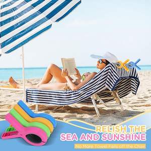 Clips <span class=keywords><strong>de</strong></span> serviettes <span class=keywords><strong>de</strong></span> <span class=keywords><strong>plage</strong></span> <span class=keywords><strong>de</strong></span> taille jumbo <span class=keywords><strong>pour</strong></span> chaises <span class=keywords><strong>de</strong></span> <span class=keywords><strong>plage</strong></span> piscine <span class=keywords><strong>de</strong></span> croisière grandes épingles à linge - Product Image 3