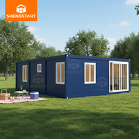 Casa Contenedor Prefabricada Moderna Desmontable y Transpirable de 20 y 40 pies, Lista para Usar como Sala de Estar, Oficina, Edificio u Hotel