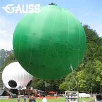 Globo Gigante de Helio Atado a la Tierra de 8m de Altura, Personalizado, TPU Resistente, Capacidad de Carga de 120-150kg, Aerostato Grande para Eventos