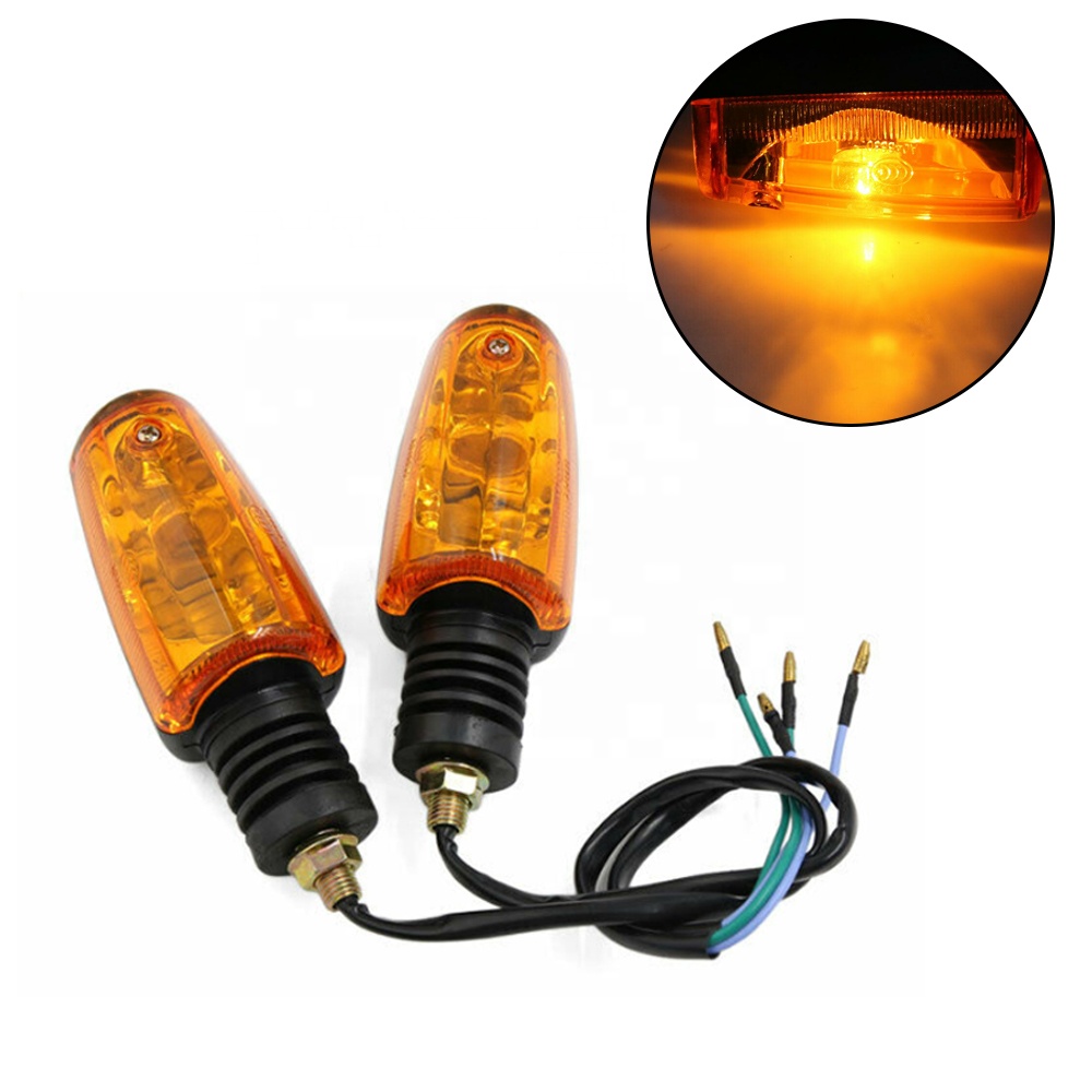 AX100 Farolas мото мотоциклетный велосипедный индикатор лампочка Янтарный передний и задний светодиодный указатель поворота