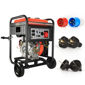 220V 380V 8.5KW Portable Generator 498cc Start With EU <b>Socket</b> & Wheels 12V Output - Product Image 6