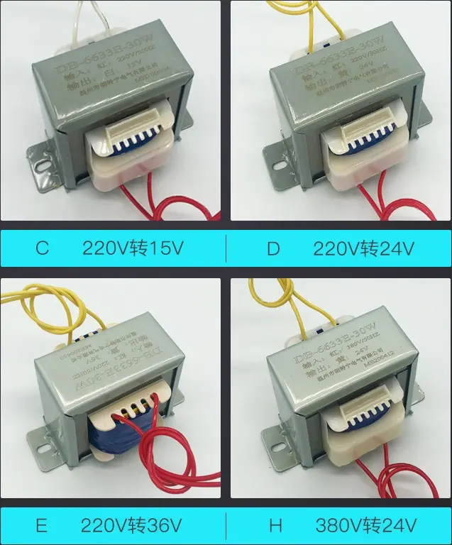 10w 20w 30w 100w giriş 220v çıkış 12v 24v 36v 48v adım aşağı/yukarı yüksek frekanslı trafo 12v 220v ac