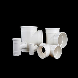 מחיר הסיטונאי פלסטיק upvc ציפוי פלסטיק לבן 4 דרך טי pvc אביזרי ניקוז - Product Image 5