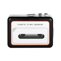 Convertisseur portable de cassette en MP3 avec fonction de lecture inversée automatique et haut-parleurs doubles pour l'apprentissage de l'anglais, utilisation à domicile et en extérieur