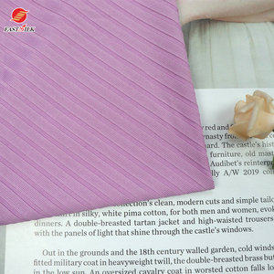 Chất Lượng Cao Tùy Chỉnh <span class=keywords><strong>Polyester</strong></span> Spandex 8*4 Sườn Đan Tái Chế Vải Bán Buôn Sọc Rộng Sườn Dệt Kim Jersey Vải Cho Dresses - Product Image 6