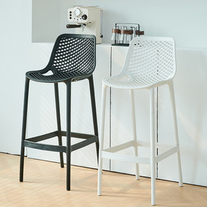 Taburete de <span class=keywords><strong>Bar</strong></span> Moderno y Resistente, de Altura Media, para Hogar, Exterior, Deportivo, Ligero, Duradero, de Plástico, Comercial, para Hotel, Sala de Estar - Product Image 1
