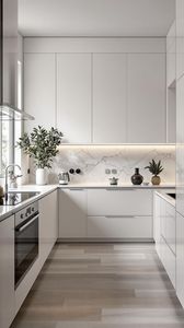 CBMMART High End Italian Cusine Luxury Painting Laminate White Full Modern <strong>Kitchen</strong> <strong>Cabinet</strong> Flat Pack - Product Image 3