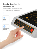 Réchaud à induction commercial facile à contrôler Sukio 3500W Cuisinière à induction portable